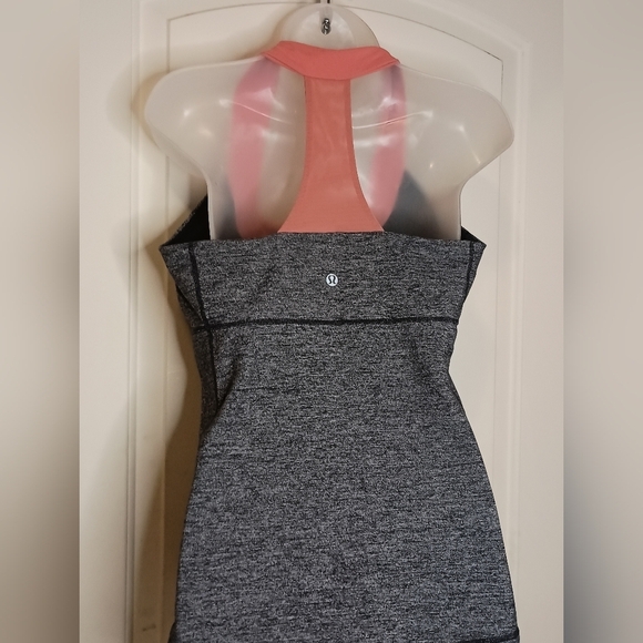 2/$30 LULULEMON Gray and Butterly pink Athletic Tank Top(#1,018) - Picture 6 of 7